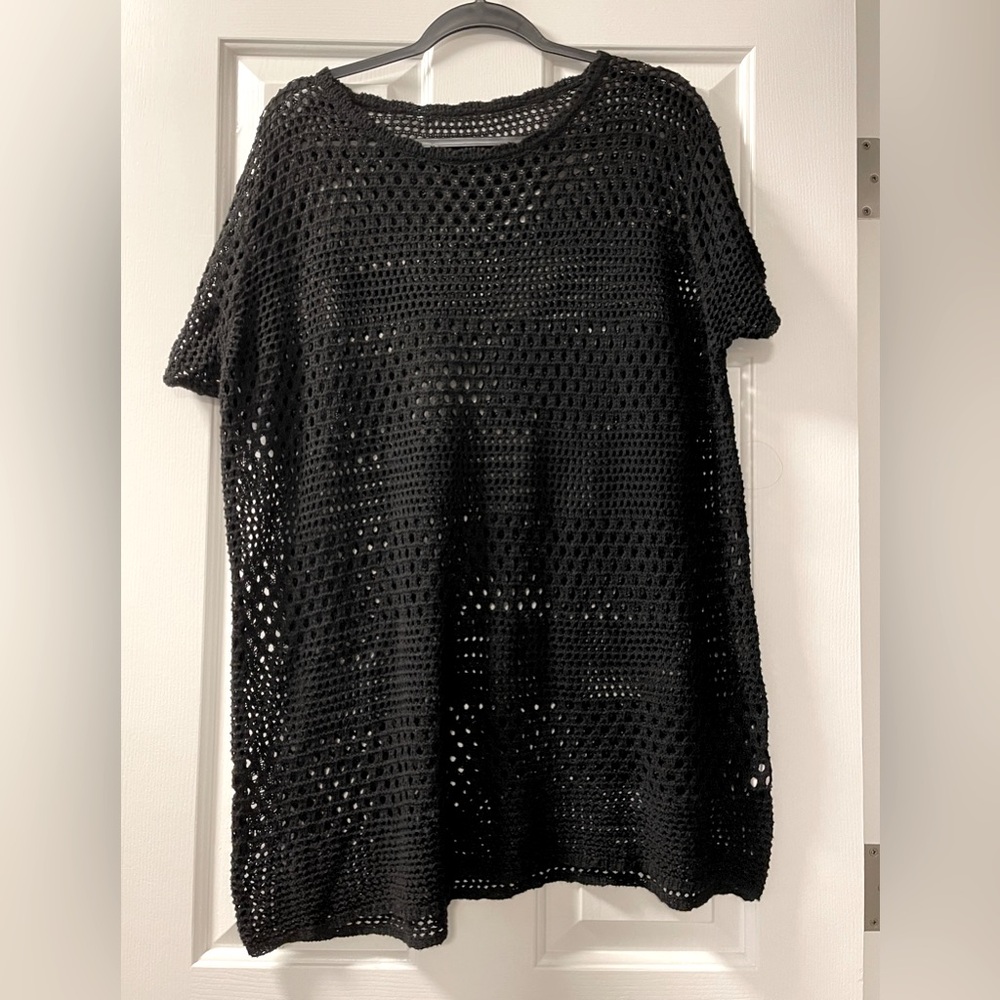 Black Swimsuit Cover Up Size L